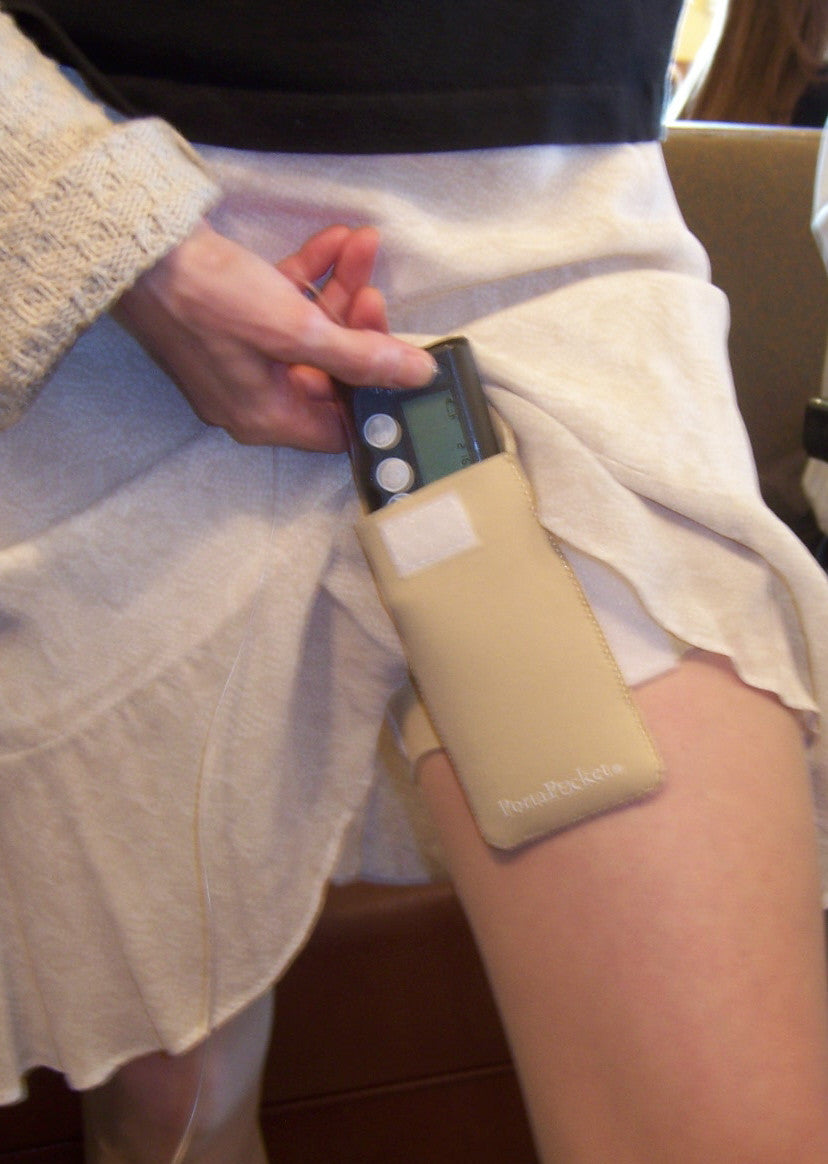 PortaPocket pocket leg pouch makes wearing an insulin pump easy! Fits Medtronic, Animas, One Touch, TSlim, Dexcom, more