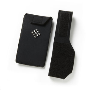diamond patterned wearable Medium black pocket with 18" band