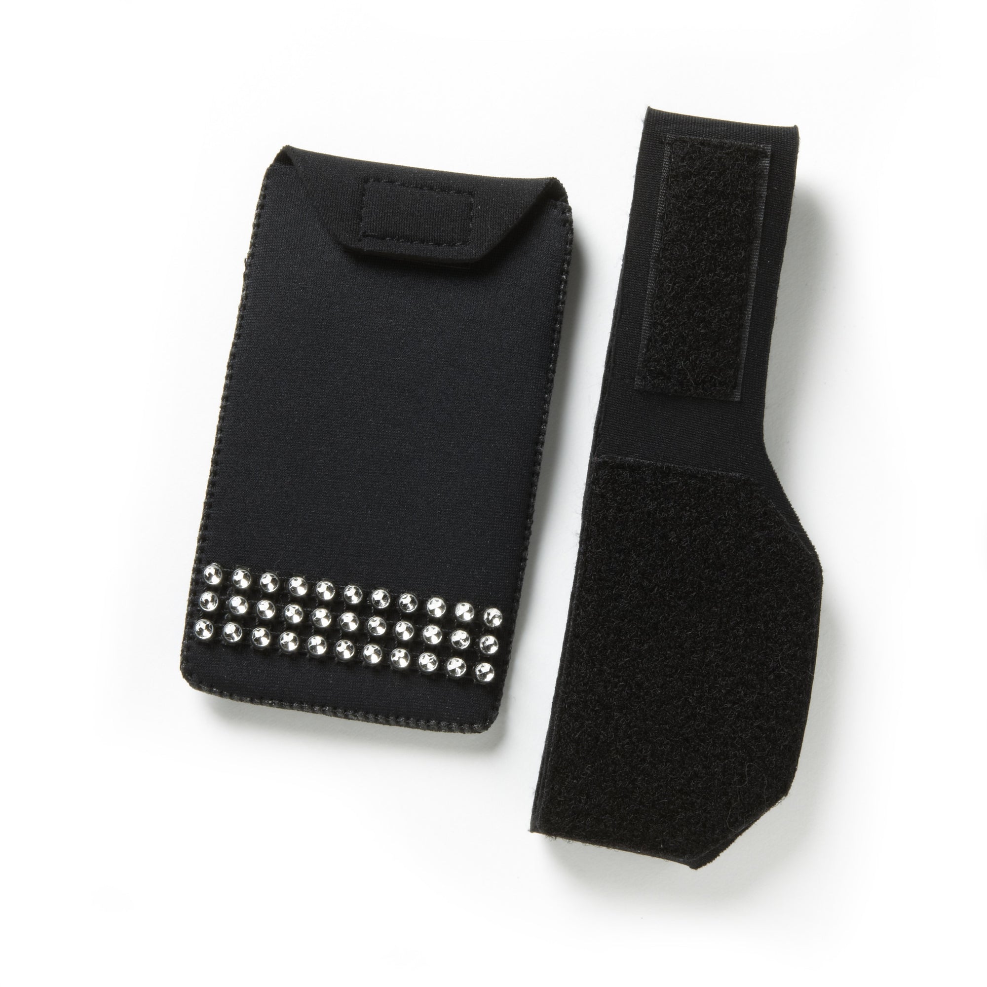 3 row sparkles on wearable Medium black pocket with 18" band