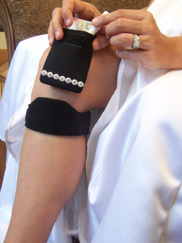 *bling!* Essentials (small) ~ undercover leg stash for IDs & credit cards