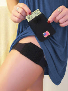 PortaPocket leg wallet with USA flag design