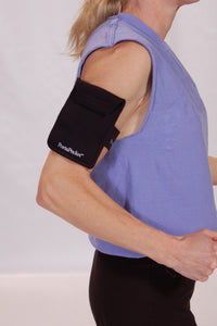 Medium black PortaPocket pocket on arm is great for runners / running