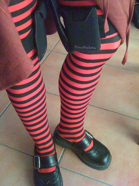 an iphone holder leg strap / cell phone leg strap ...one on each side :)